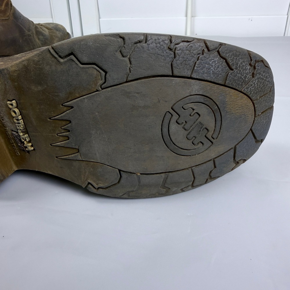 Double-H DH3567 Mens 9.5 2E Steel Toe Western Work Boots Brown Leather USA Made - Picture 16 of 16